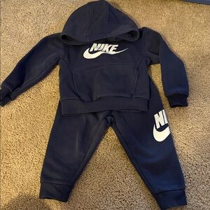 Nike Kids Navy Sweatpants & Hoodie Set